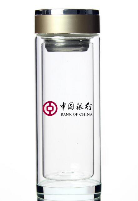 中國銀行定制廣告杯可定制,定做印字廠家